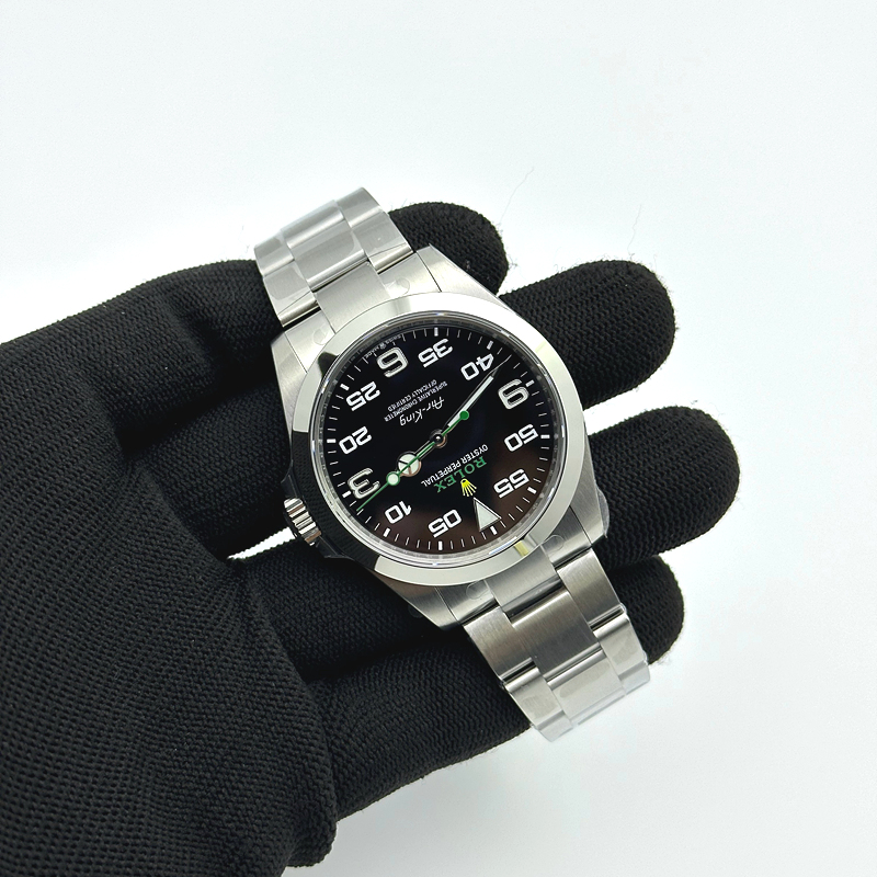 VS공장 롤렉스 에어킹 블랙다이얼 브레이슬릿 Air-King 126900 VSF 1:1 Best Edition 904L Steel Black Dial on SS Bracelet VS3230 출고 전 실물 검수사진 4