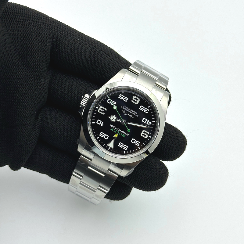 VS공장 롤렉스 에어킹 블랙다이얼 브레이슬릿 Air-King 126900 VSF 1:1 Best Edition 904L Steel Black Dial on SS Bracelet VS3230 출고 전 실물 검수사진 5