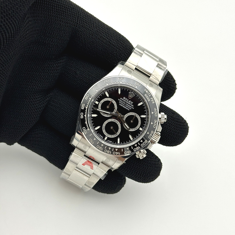 VS공장 롤렉스 신형 세라믹 데이토나 블랙다이얼 브레이슬릿 4131 Daytona 126500 VSF 1:1 Best Edition 904L Steel Black Dial on SS Braclet DD4131 출고 전 실물 검수사진 3