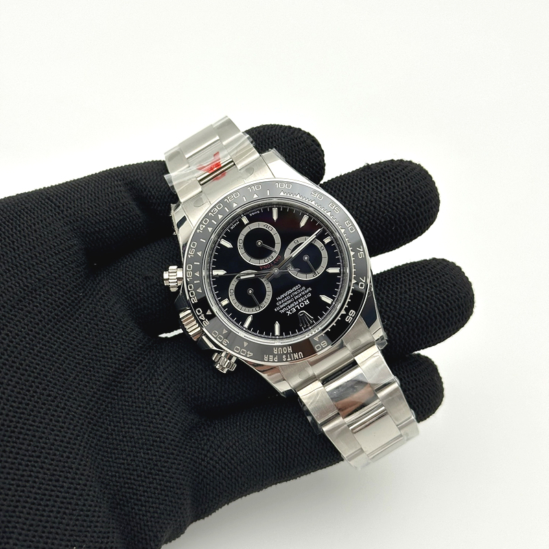VS공장 롤렉스 신형 세라믹 데이토나 블랙다이얼 브레이슬릿 4131 Daytona 126500 VSF 1:1 Best Edition 904L Steel Black Dial on SS Braclet DD4131 출고 전 실물 검수사진 4