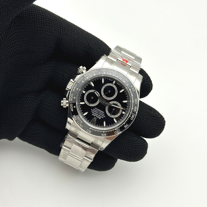 VS공장 롤렉스 신형 세라믹 데이토나 블랙다이얼 브레이슬릿 4131 Daytona 126500 VSF 1:1 Best Edition 904L Steel Black Dial on SS Braclet DD4131 출고 전 실물 검수사진 5