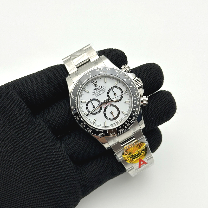 VS공장 롤렉스 신형 세라믹 데이토나 화이트다이얼 브레이슬릿 4131 Daytona 126500 VSF 1:1 Best Edition 904L Steel White Dial on SS Braclet DD4131 출고 전 실물 검수사진 2