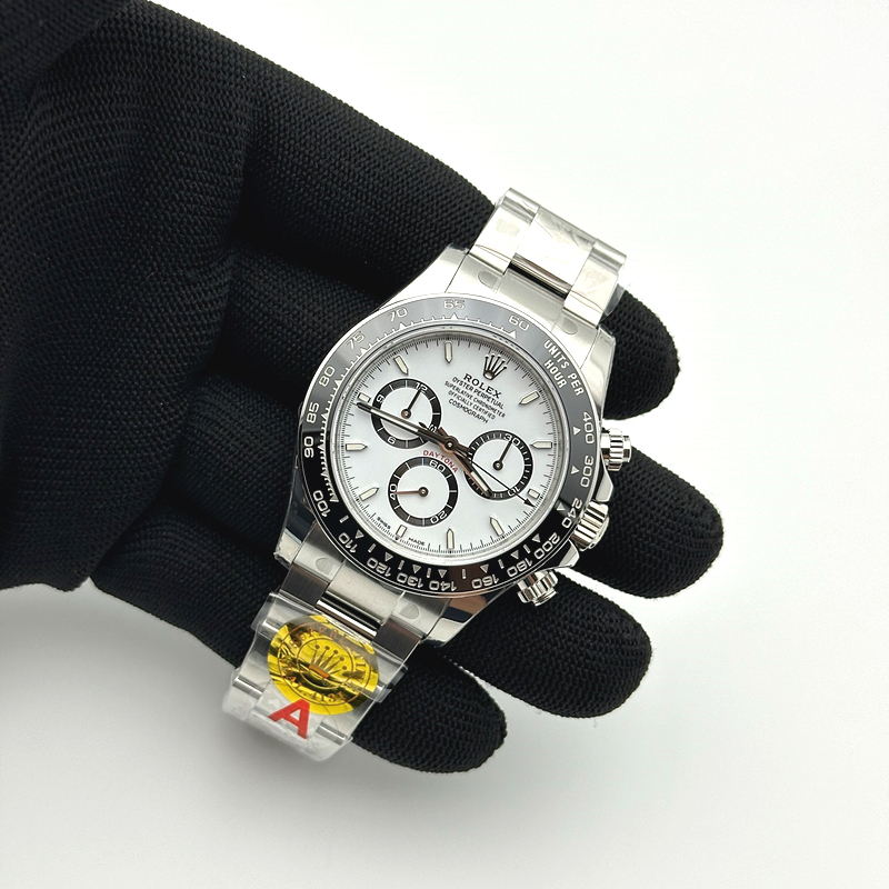 VS공장 롤렉스 신형 세라믹 데이토나 화이트다이얼 브레이슬릿 4131 Daytona 126500 VSF 1:1 Best Edition 904L Steel White Dial on SS Braclet DD4131 출고 전 실물 검수사진 3
