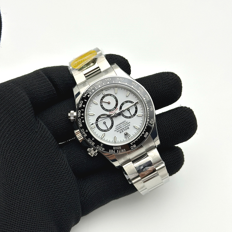 VS공장 롤렉스 신형 세라믹 데이토나 화이트다이얼 브레이슬릿 4131 Daytona 126500 VSF 1:1 Best Edition 904L Steel White Dial on SS Braclet DD4131 출고 전 실물 검수사진 4