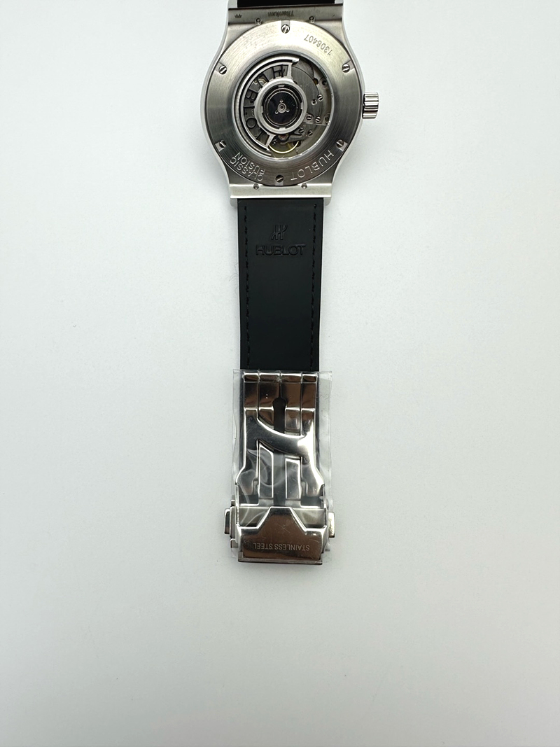 WW공장 위블로 클래식퓨전 42mm 스틸 블랙다이얼 가죽스트랩 Classic Fusion Bang 42mm TI/RU Black WWF A1110 출고 전 실물 검수사진 10