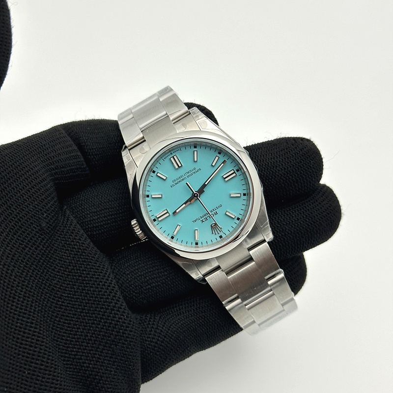 VS공장 롤렉스 오이스터퍼페츄얼 36 티파니 블루다이얼 브레이슬릿 터콰이즈 Oyster Perpetual 126000 36mm VSF 1:1 Best Edition 904L Steel Tiffany Blue Dial VS3230 V2 출고 전 실물 검수사진 4