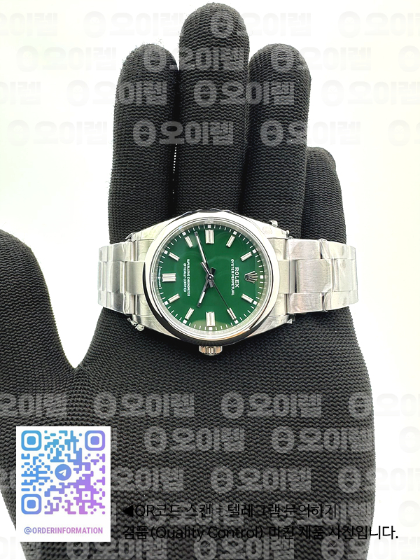 VS공장 롤렉스 오이스터퍼페츄얼 36 그린다이얼 브레이슬릿 Oyster Perpetual 126000 36mm VSF 1:1 Best Edition 904L Steel Green Dial VS3230 V2 출고 전 실물 검수사진 2
