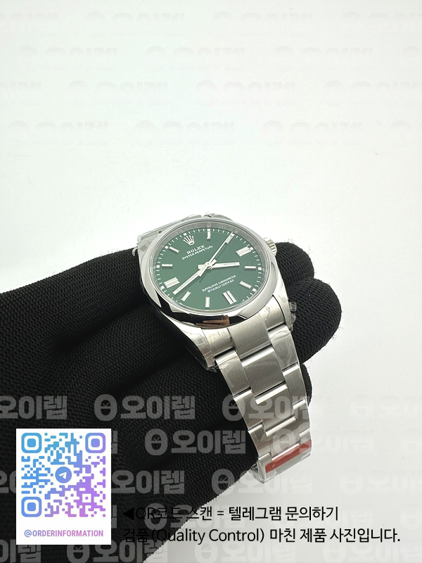 VS공장 롤렉스 오이스터퍼페츄얼 36 그린다이얼 브레이슬릿 Oyster Perpetual 126000 36mm VSF 1:1 Best Edition 904L Steel Green Dial VS3230 V2 출고 전 실물 검수사진 3