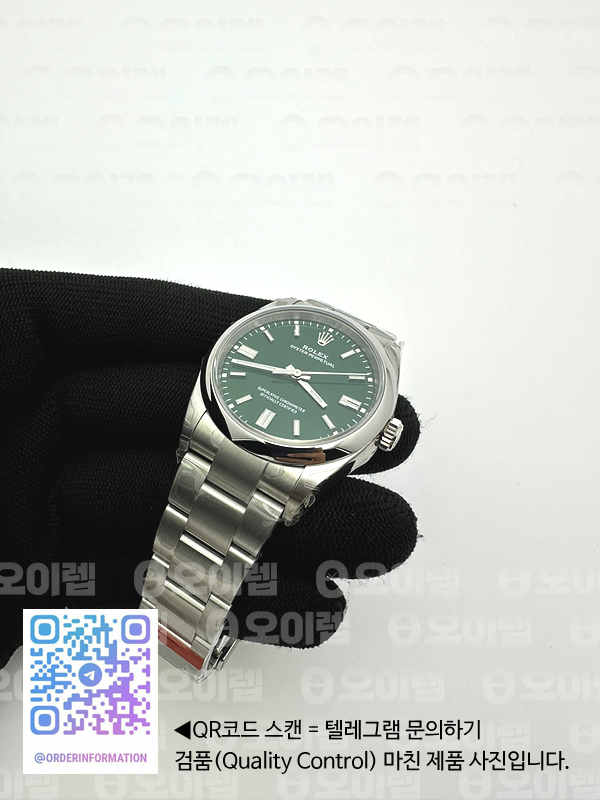 VS공장 롤렉스 오이스터퍼페츄얼 36 그린다이얼 브레이슬릿 Oyster Perpetual 126000 36mm VSF 1:1 Best Edition 904L Steel Green Dial VS3230 V2 출고 전 실물 검수사진 4