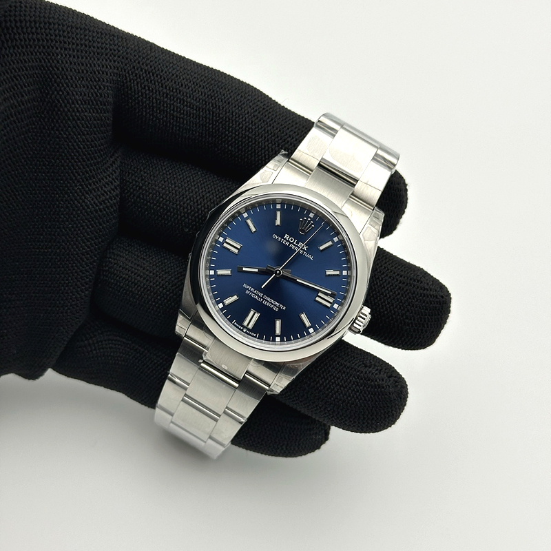 VS공장 롤렉스 오이스터퍼페츄얼 36 블루다이얼 브레이슬릿  Oyster Perpetual 126000 36mm VSF 1:1 Best Edition 904L Steel Blue Dial VS3230 V2 출고 전 실물 검수사진 3