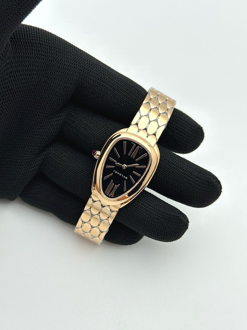 BV공장 불가리 세르펜티 세두토리 로즈골드금통 블랙다이얼 브레이슬릿 Serpenti Seduttori RG BVF 1:1 Best Edition Black Dial on RG Bracelet ETA Quartz 출고 전 실물 검수사진 5