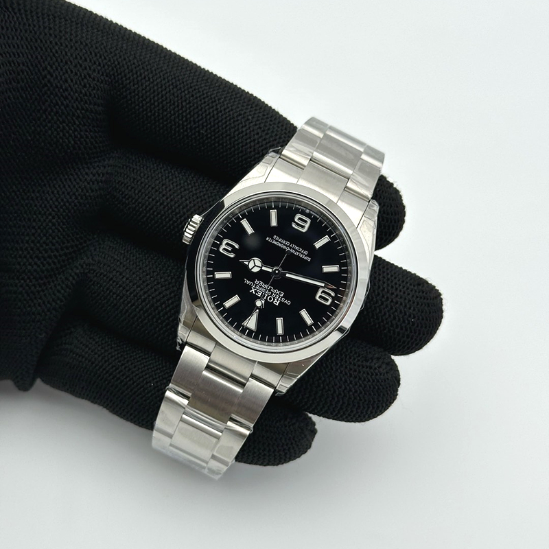 VS공장 롤렉스 익스플로러 36 신형 124270 스틸 브레이슬릿 Explorer 1 124270 36mm 904L SS/SS Blk VSF VS3230 출고 전 실물 검수사진 5