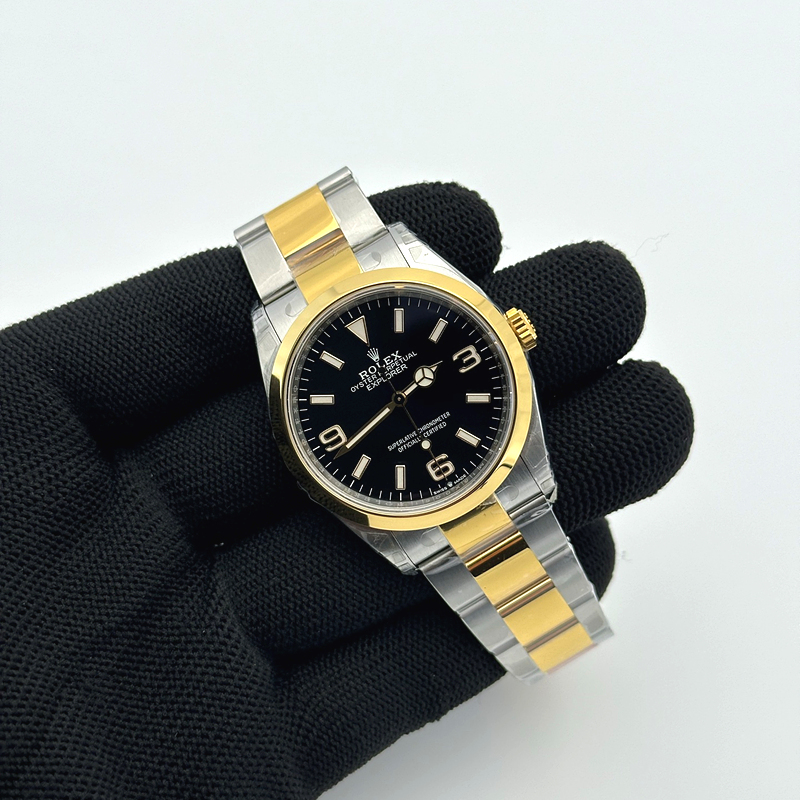 VS공장 롤렉스 익스플로러 36 신형 124273 옐로우골드콤비 브레이슬릿 Explorer 1 124273 36mm 904L YG/SS Blk VSF VS3230 출고 전 실물 검수사진 2