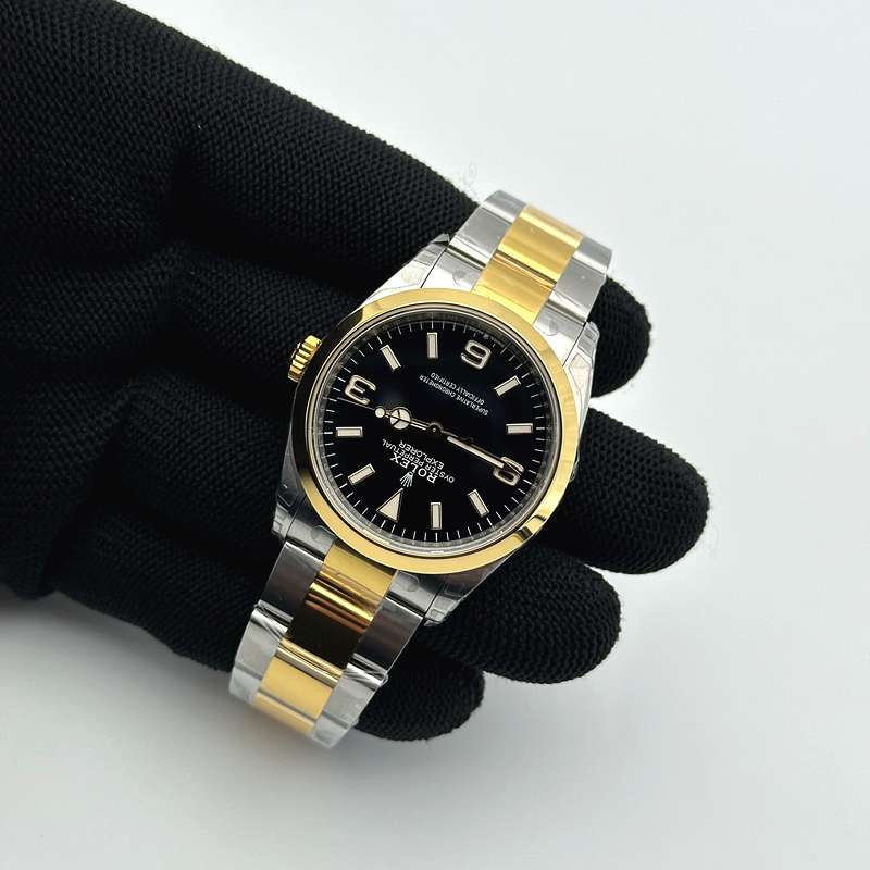 VS공장 롤렉스 익스플로러 36 신형 124273 옐로우골드콤비 브레이슬릿 Explorer 1 124273 36mm 904L YG/SS Blk VSF VS3230 출고 전 실물 검수사진 5