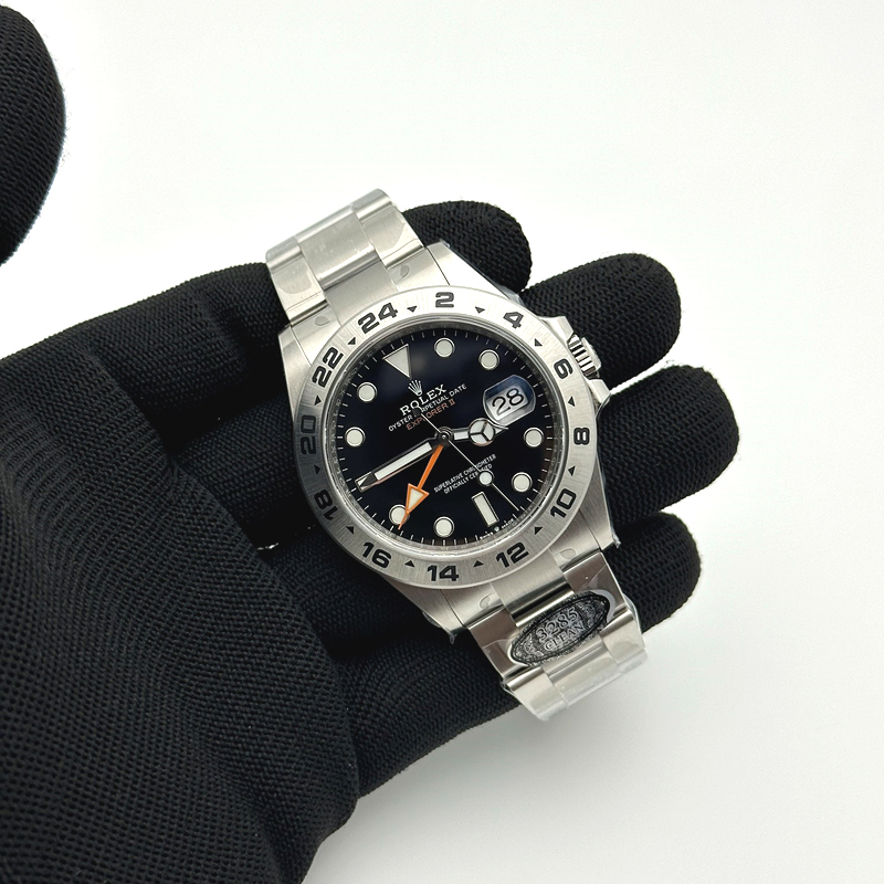 Clean공장 롤렉스 익스플로러2 블랙다이얼 브레이슬릿 Explorer II 216570 904 SS/SS Black Clean DD3285 클린 출고 전 실물 검수사진 4