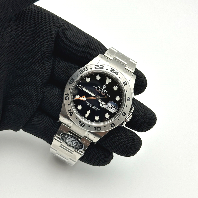 Clean공장 롤렉스 익스플로러2 블랙다이얼 브레이슬릿 Explorer II 216570 904 SS/SS Black Clean DD3285 클린 출고 전 실물 검수사진 5