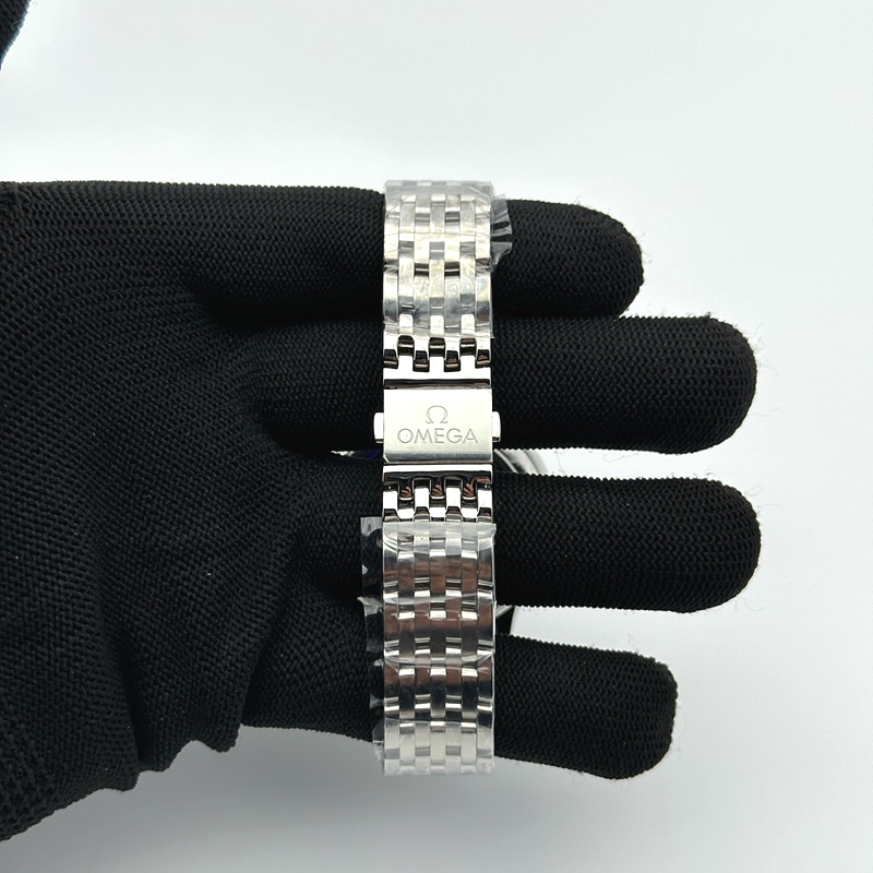 VS공장 오메가 드 빌 스틸 블루다이얼 브레이슬릿 De Ville Date SS VSF 1:1 Best Edition Blue Dial on SS Bracelet A8800 출고 전 실물 검수사진 6