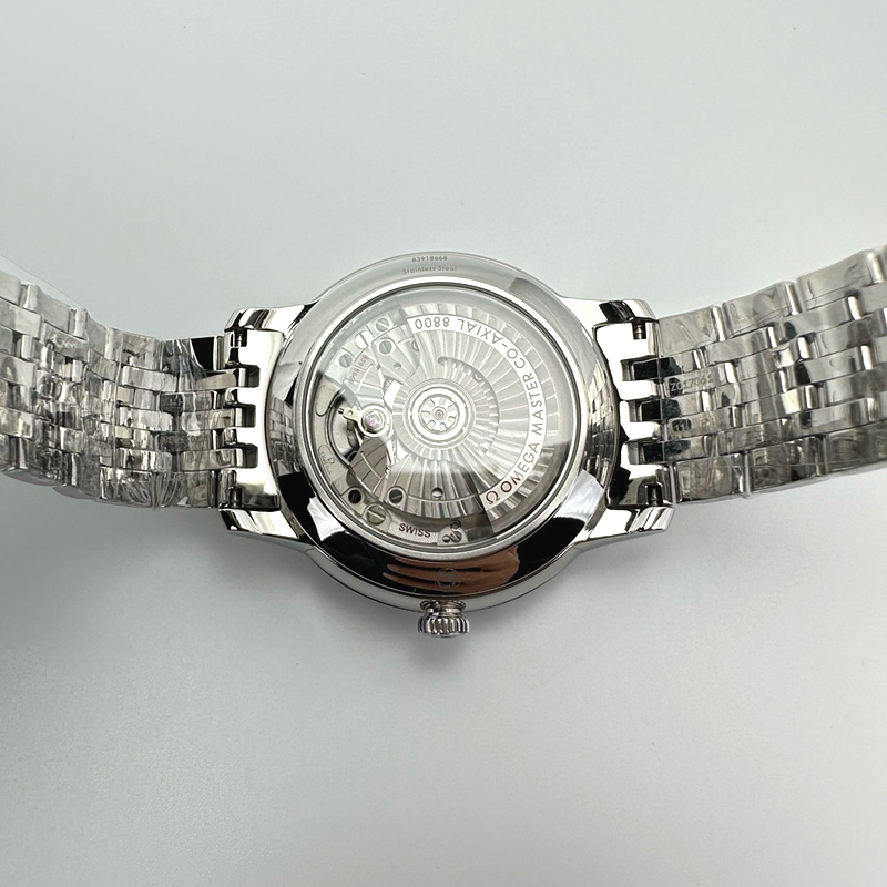 VS공장 오메가 드 빌 스틸 블루다이얼 브레이슬릿 De Ville Date SS VSF 1:1 Best Edition Blue Dial on SS Bracelet A8800 출고 전 실물 검수사진 10