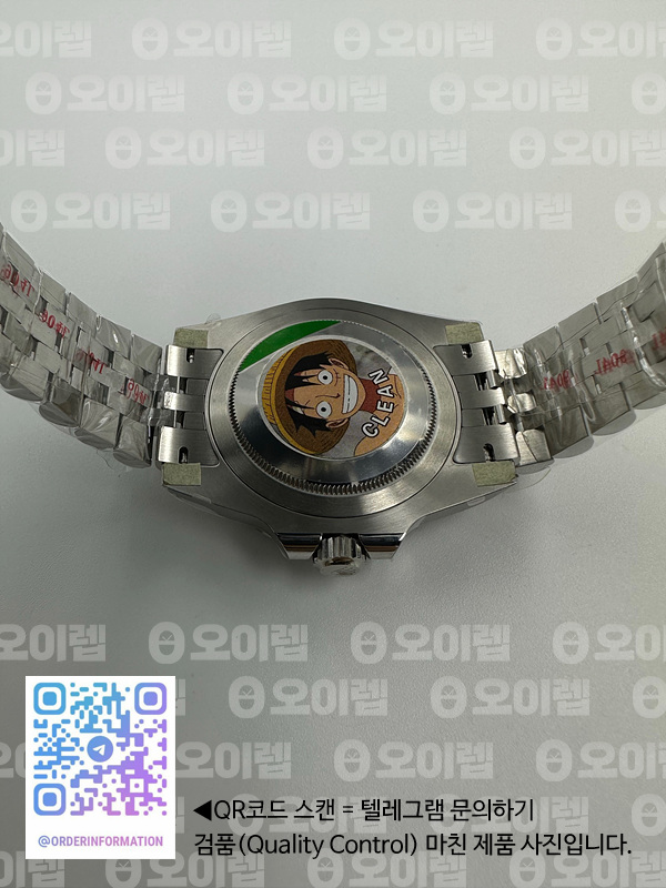 CLEAN공장 롤렉스 GMT마스터2 스프라이트 LHD 왼손잡이시계 그린앤블랙베젤 쥬빌레브레이슬릿 클린공장 출고 전 실물 검수사진 11