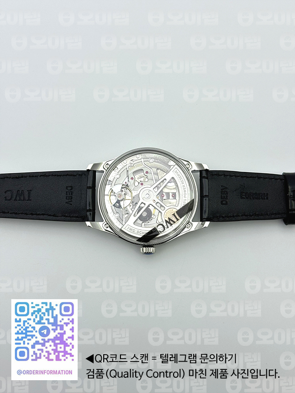 APS공장 IWC 포르투기저 오토메틱 스틸 화이트다이얼 블랙가죽스트랩 Portugieser Automatic 42mm SS APSF 1:1 Best Edition White Dial RG Marker on Black Leather Strap A52011 출고 전 실물 검수사진 13