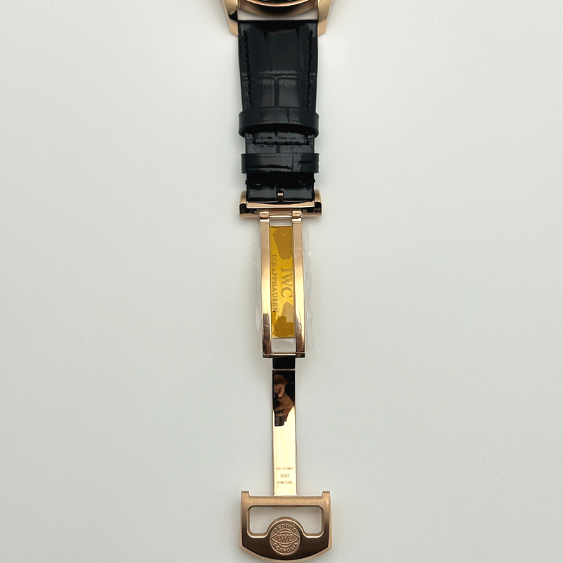 APS공장 IWC 포르투기저 오토메틱 로즈골드금통 블랙다이얼 블랙가죽스트랩 Portugieser Automatic 42mm RG APSF 1:1 Best Edition Black Dial on Black Leather Strap A52010 출고 전 실물 검수사진 8