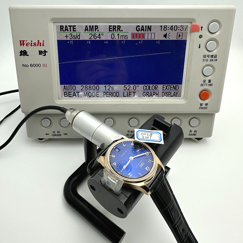 APS공장 IWC 포르투기저 오토메틱 로즈골드금통 블랙다이얼 블랙가죽스트랩 Portugieser Automatic 42mm RG APSF 1:1 Best Edition Black Dial on Black Leather Strap A52010 출고 전 실물 검수사진 13