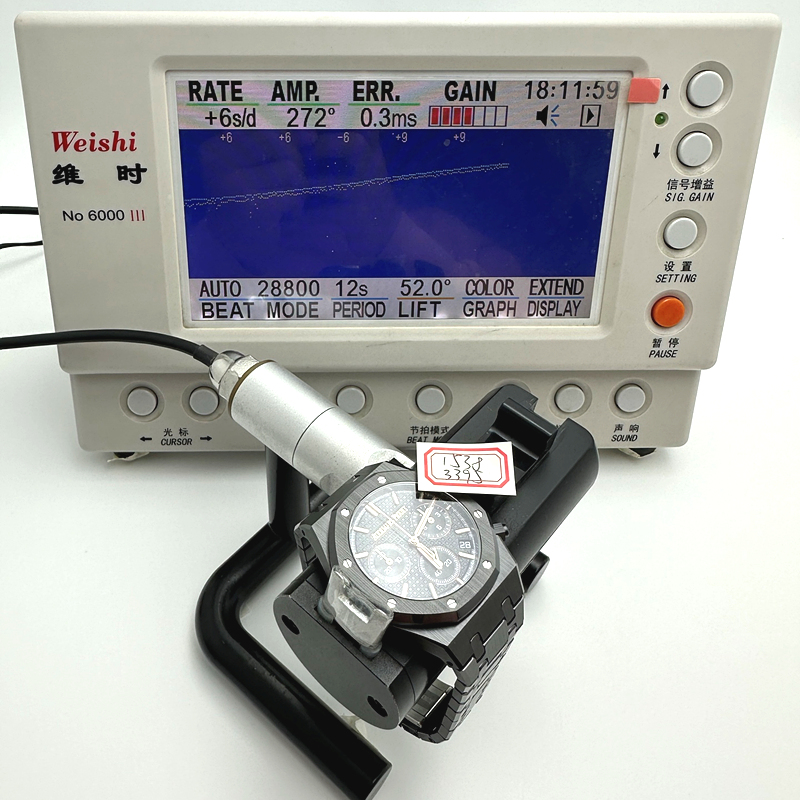 APS공장 오데마피게 로얄오크 크로노그래프 풀세라믹 블랙다이얼 브레이슬릿 26240 V2 Royal Oak Chrono 26240 Black Ceramic APSF 1:1 Best Edition on Ceramic Bracelet SA4401 Super Clone 출고 전 실물 검수사진 12