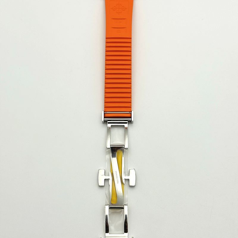 DD공장 파텍필립 아쿠아넛 5167 그레이다이얼 오렌지러버스트랩 Aquanaut Ref.5167 Orange SS/RU Grey/Num DDF DD330 출고 전 실물 검수사진 9