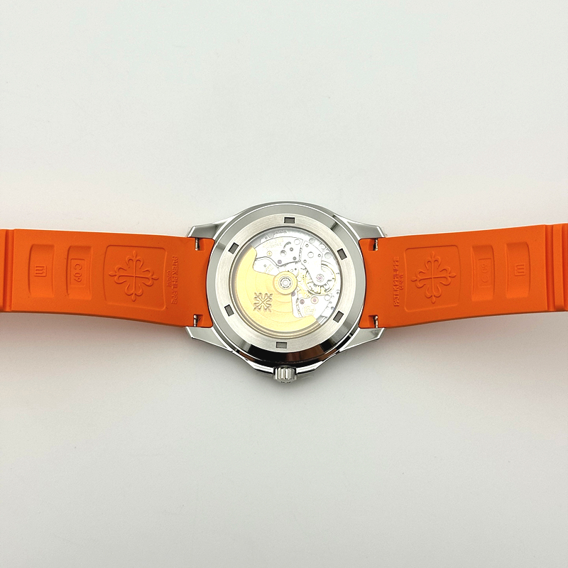 DD공장 파텍필립 아쿠아넛 5167 그레이다이얼 오렌지러버스트랩 Aquanaut Ref.5167 Orange SS/RU Grey/Num DDF DD330 출고 전 실물 검수사진 12