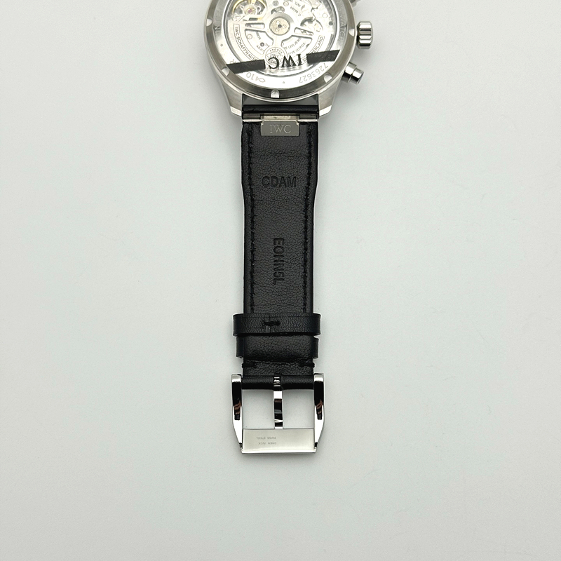 APS공장 IWC 파일럿 크로노그래프 388101 블랙다이얼 블랙가죽스트랩 출고 전 실물 검수사진 9