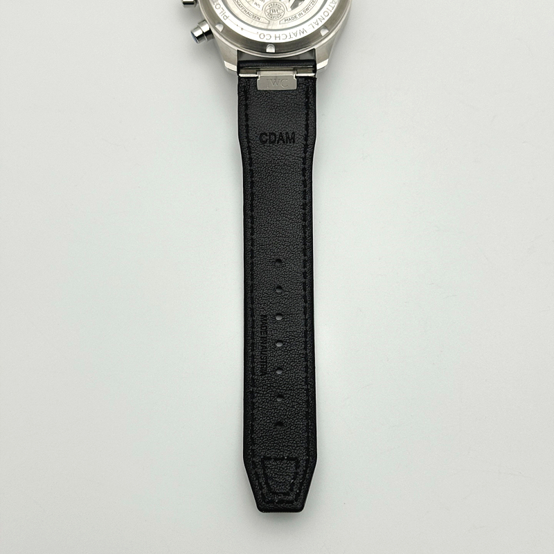 APS공장 IWC 파일럿 크로노그래프 388101 블랙다이얼 블랙가죽스트랩 출고 전 실물 검수사진 10