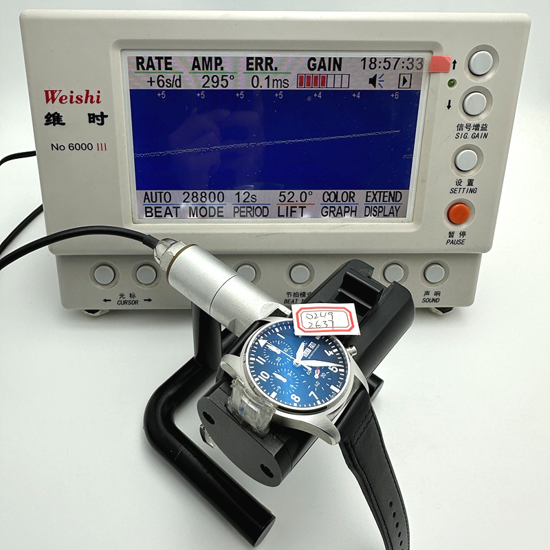 APS공장 IWC 파일럿 크로노그래프 388101 블랙다이얼 블랙가죽스트랩 출고 전 실물 검수사진 14
