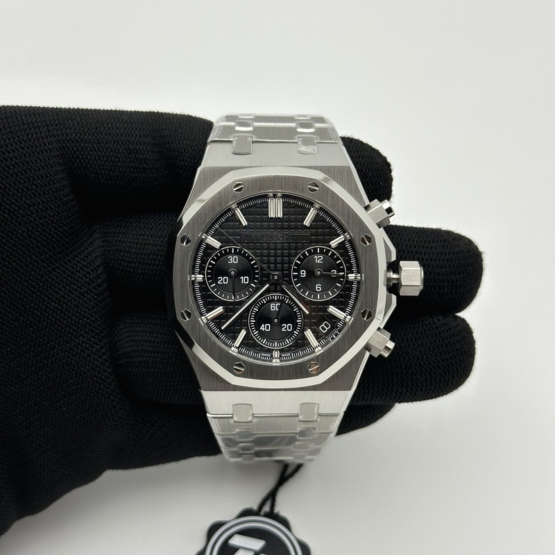 ZF공장 오데마피게 로얄오크 크로노그래프 26240 스틸 블랙다이얼 브레이슬릿 Royal Oak Chrono 26240 SS ZF 1:1 Best Edition Black Dial On SS Bracelet Super Clone DD4401 출고 전 실물 검수사진 1