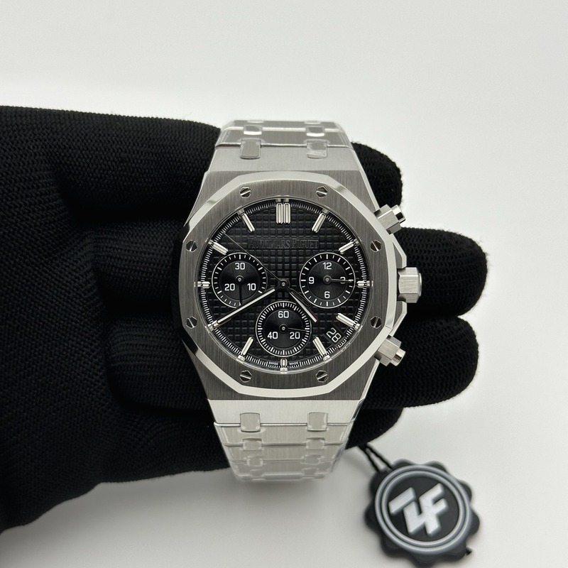 ZF공장 오데마피게 로얄오크 크로노그래프 26240 스틸 블랙다이얼 브레이슬릿 Royal Oak Chrono 26240 SS ZF 1:1 Best Edition Black Dial On SS Bracelet Super Clone DD4401 출고 전 실물 검수사진 3
