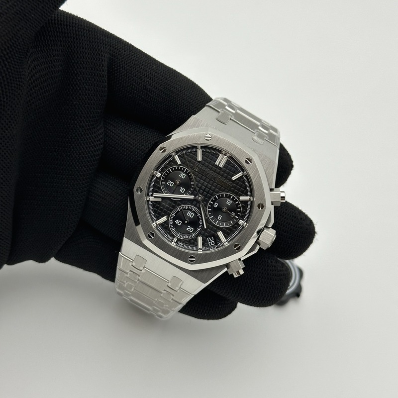 ZF공장 오데마피게 로얄오크 크로노그래프 26240 스틸 블랙다이얼 브레이슬릿 Royal Oak Chrono 26240 SS ZF 1:1 Best Edition Black Dial On SS Bracelet Super Clone DD4401 출고 전 실물 검수사진 5