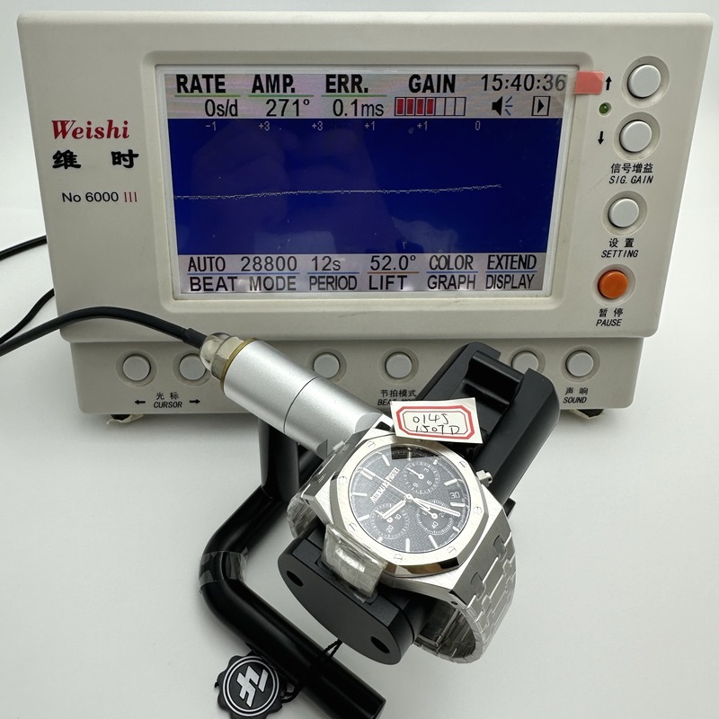ZF공장 오데마피게 로얄오크 크로노그래프 26240 스틸 블랙다이얼 브레이슬릿 Royal Oak Chrono 26240 SS ZF 1:1 Best Edition Black Dial On SS Bracelet Super Clone DD4401 출고 전 실물 검수사진 12