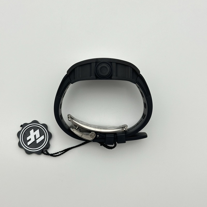 ZF공장 리차드밀 RM055 NTPT 스켈레톤다이얼 블랙러버스트랩 RM055 RG Inner Bezel Black Crown NTPT ZF 1:1 Best Edition on Black Rubber Strap RMUL2 Super Clone V2 출고 전 실물 검수사진 6