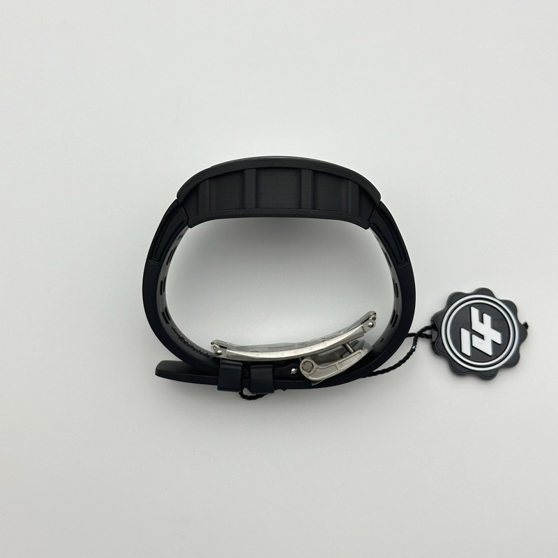 ZF공장 리차드밀 RM055 NTPT 스켈레톤다이얼 블랙러버스트랩 RM055 RG Inner Bezel Black Crown NTPT ZF 1:1 Best Edition on Black Rubber Strap RMUL2 Super Clone V2 출고 전 실물 검수사진 7