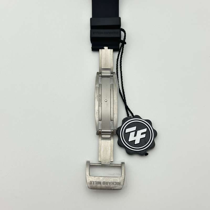 ZF공장 리차드밀 RM055 NTPT 스켈레톤다이얼 블랙러버스트랩 RM055 RG Inner Bezel Black Crown NTPT ZF 1:1 Best Edition on Black Rubber Strap RMUL2 Super Clone V2 출고 전 실물 검수사진 9