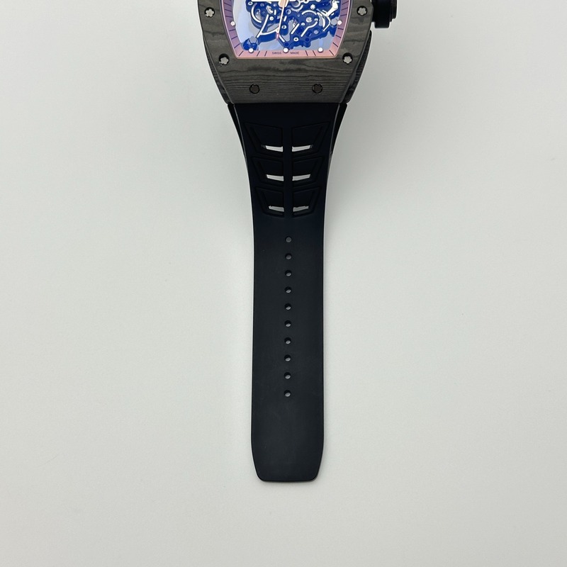ZF공장 리차드밀 RM055 NTPT 스켈레톤다이얼 블랙러버스트랩 RM055 RG Inner Bezel Black Crown NTPT ZF 1:1 Best Edition on Black Rubber Strap RMUL2 Super Clone V2 출고 전 실물 검수사진 12